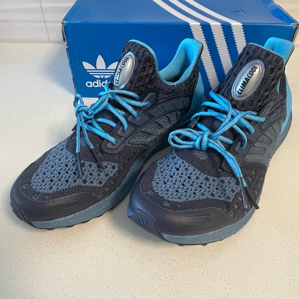 Adidas Ultraboost Climacool 2 DNA Men's Athletic Shoes - Navy and Teal - Picture 7 of 17